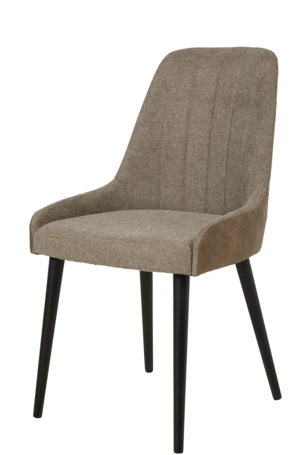 GBO - Eetkamerstoel ST2107 - Stof Cowboy/Marron - 40x47x49cm | Belga Meubelen Outlet