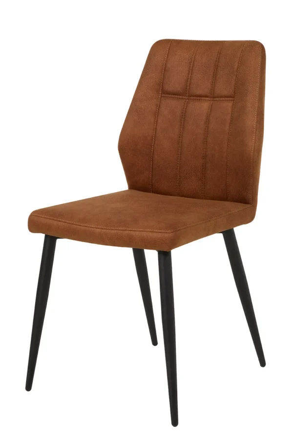 GBO - Eetkamerstoel ST2202 - Stof - Cognac - 45x45x52cm | Belga Meubelen Hot