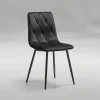 GBO - Eetkamerstoel ST2209 - Stof - Zwart - 40x43x44cm | Belga Meubelen Hot