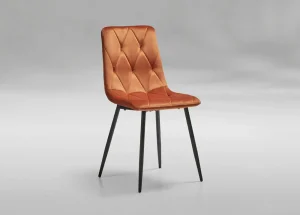 GBO - Eetkamerstoel ST2209 - Stof - Oranje - 40x43x44cm | Belga Meubelen Clearance