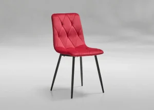 GBO - Eetkamerstoel ST2209 - Stof - Rood - 40x43x44cm | Belga Meubelen Outlet