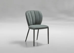 GBO - Eetkamerstoel ST2211 - Stof - Groen - 49x39x55cm | Belga Meubelen Outlet