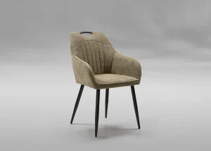 GBO - Eetkamerstoel ST2203 - Stof - Groen - 50x43x52cm | Belga Meubelen Best