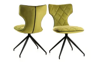 GBO - Eetkamerstoel ST1808 - Stof - Groen - 46x40x47cm | Belga Meubelen Discount