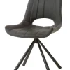 GBO - Eetkamerstoel ST2001 - Vintage PU - Zwart - 44x42x46cm | Belga Meubelen Sale
