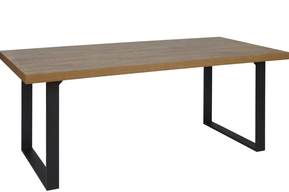 gbo__eettafel_samuel__u_p_0.webp GBO - Eettafel Samuel - U poten - Warme Eik/Grijs - 200x76x100cm | Belga Meubelen Online