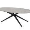 GBO - Ovale Tafel van Kera - Grijs Keramiek - 170x90xh75cm | Belga Meubelen Clearance