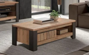 GBO - Salontafel Simon - Scarlet oak - 117x60x39cm | Belga Meubelen Clearance