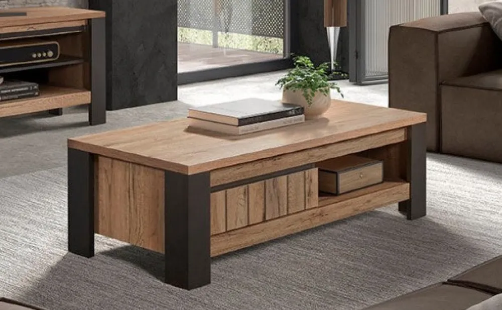 gbo__salontafel_simon__sc_0.webp GBO - Salontafel Simon - Scarlet oak - 117x60x39cm | Belga Meubelen Clearance
