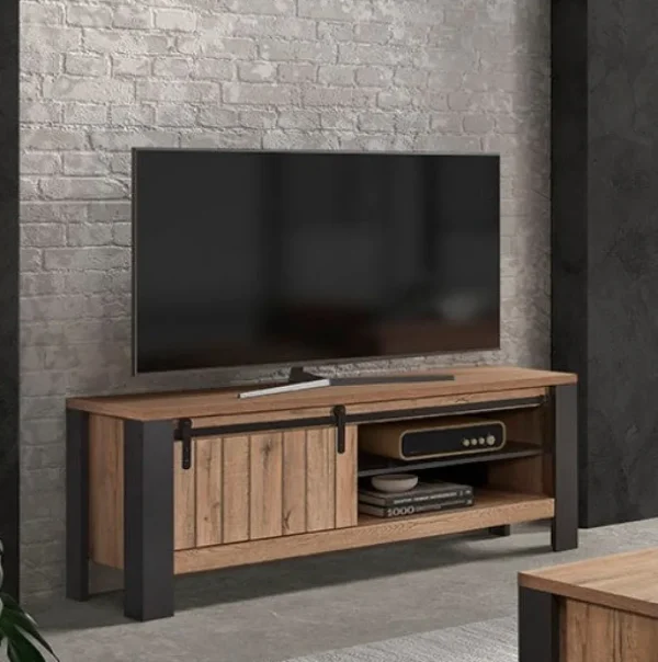 GBO - TV-Meubel Simon - Scarlet oak - 150x59x45cm | Belga Meubelen Sale
