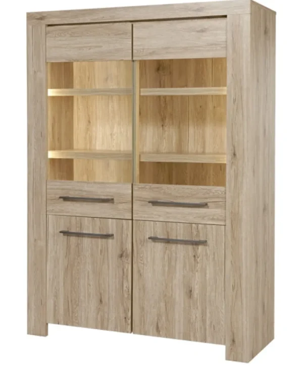 GBO - Vitrine Elba - San Remo - 130x180x45cm | Belga Meubelen Sale