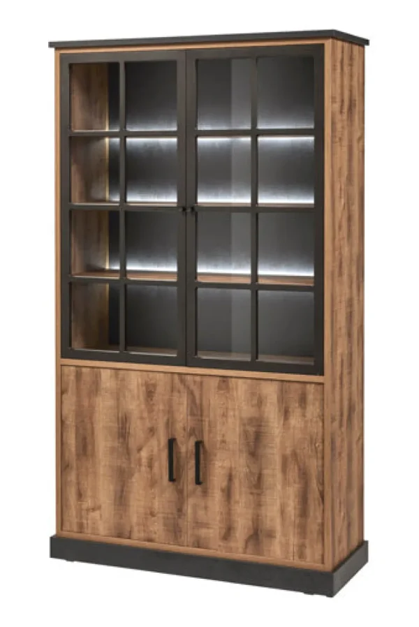 GBO - Vitrine Owen - Tropix - 120x211x48cm | Belga Meubelen Outlet