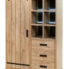 GBO - Vitrine Pierro - Scarlet oak - 121x182x50cm | Belga Meubelen New
