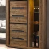GBO - Vitrine Scott - Tropix - 133x182x48cm | Belga Meubelen Discount