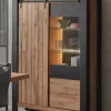 GBO - Vitrine Simon - Scarlet oak - 118x180x45cm | Belga Meubelen Best