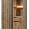 GBO - Vitrine Tim - Canyon oak - 108x180x46cm | Belga Meubelen Clearance