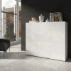 HM - Barkast Delos 3D - Beton/Wit - Twee kleuren - 137x115x38cm | Belga Meubelen Fashion