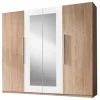 HM - Kleerkast Vera - 4 draaideuren - Lichte eik - 225x214x58cm | Belga Meubelen Sale
