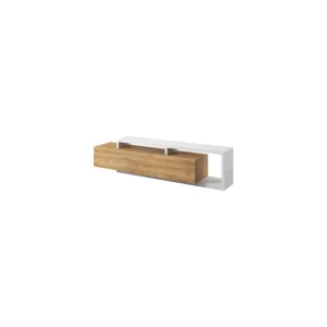HM - TV-Meubel Bota - Eik/Wit- 219x52x45cm | Belga Meubelen Online