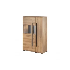 HM - Vitrine Tulas 42 - Eik - 90x136x39cm | Belga Meubelen Discount