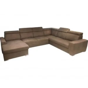 Hoeksalon Clara - Links - Stof - Grijs - 170x340x260cm | Belga Meubelen New