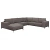 Hoeksalon Gabriela - Links - Stof - Grijs - 165x345x270cm | Belga Meubelen Sale