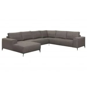 Hoeksalon Gabriela - Links - Stof - Grijs - 165x345x270cm | Belga Meubelen Sale