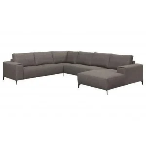 Hoeksalon Gabriela - Rechts - Stof - Grijs - 270x345x165cm | Belga Meubelen Hot