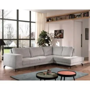 Hoeksalon Jara - Rechts - Stof - Grijs - 315x82x210cm | Belga Meubelen Sale