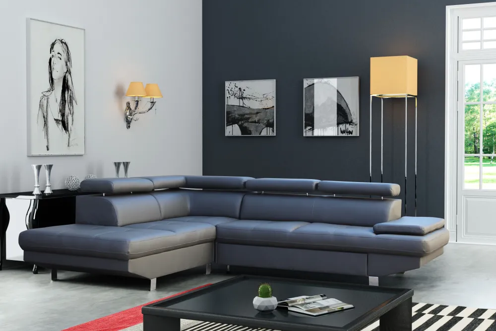 hoeksalon_jet__links__kun_0.webp Hoeksalon Jet - Links - Kunstleder - Taupe- 255x82x295cm | Belga Meubelen Outlet