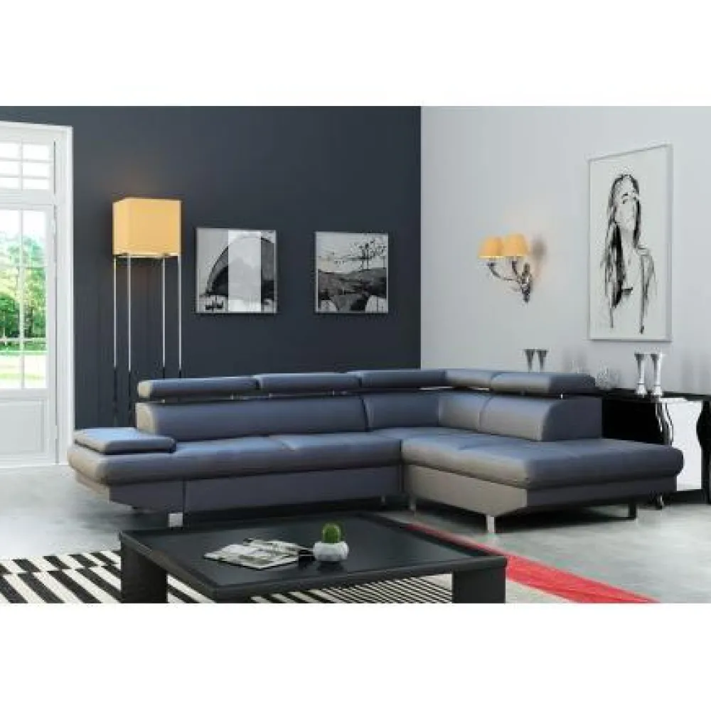 hoeksalon_jet__rechts__ku_0.webp Hoeksalon Jet - Rechts - Kunstleder - Taupe - 295x82x255cm | Belga Meubelen Clearance