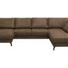 Hoeksalon Kristina - Links - Stof - Bruin - 150x305x200cm | Belga Meubelen Fashion