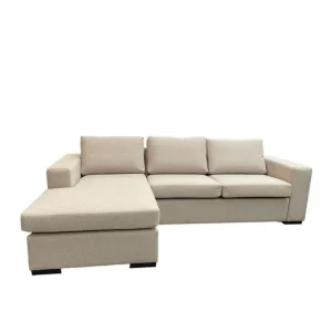 Hoeksalon Mila - Links - Stof - Beige - 160x88x265cm | Belga Meubelen Hot