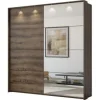 HV - Kleerkast Century - 2 schuifdeuren - Donkere Eik - 228x240x64cm | Belga Meubelen Outlet