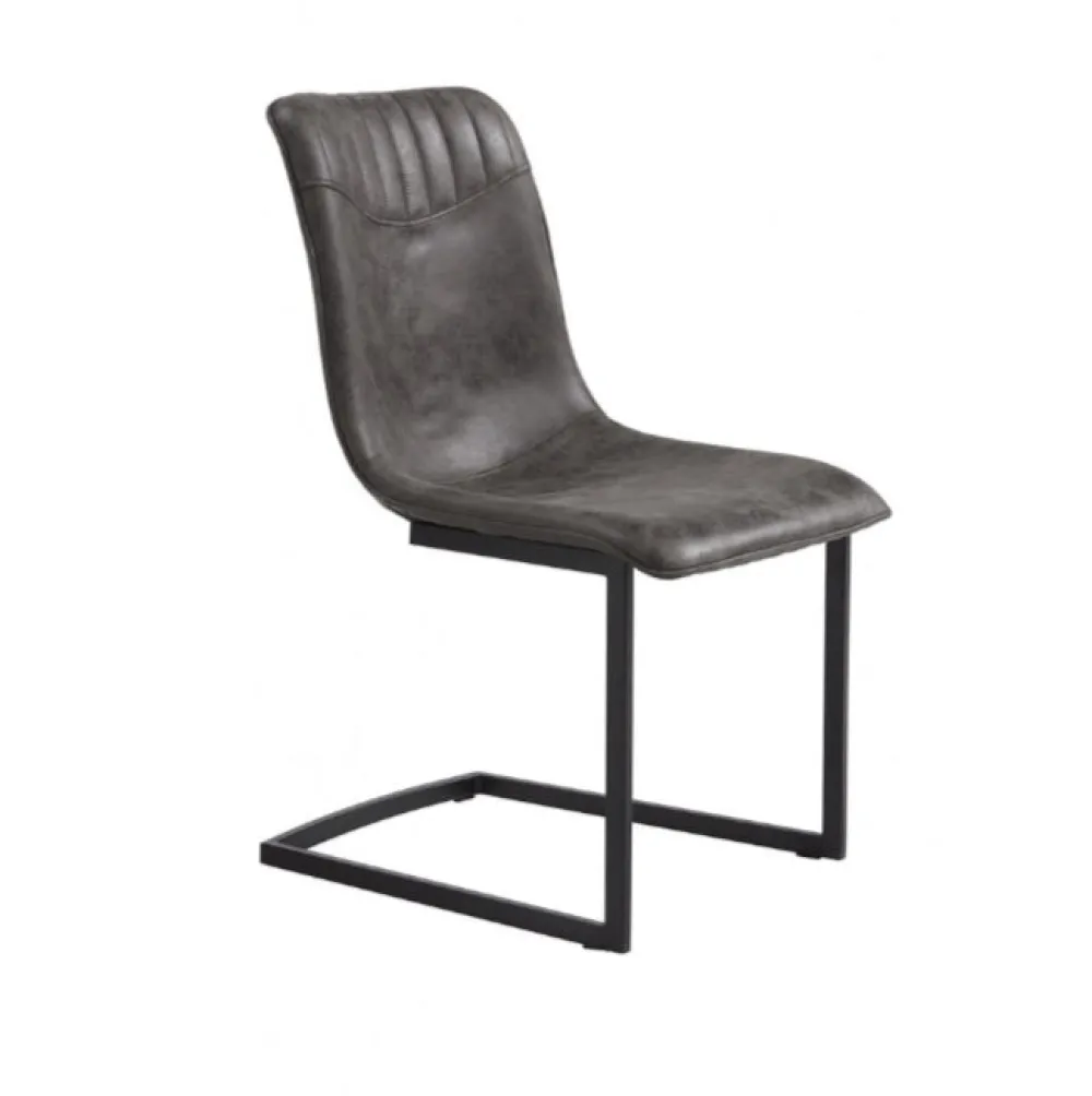 ide__eetkamerstoel_prince_0.webp IDE - Eetkamerstoel Prince - Stof - Grijs - 52x84x62cm | Belga Meubelen Discount