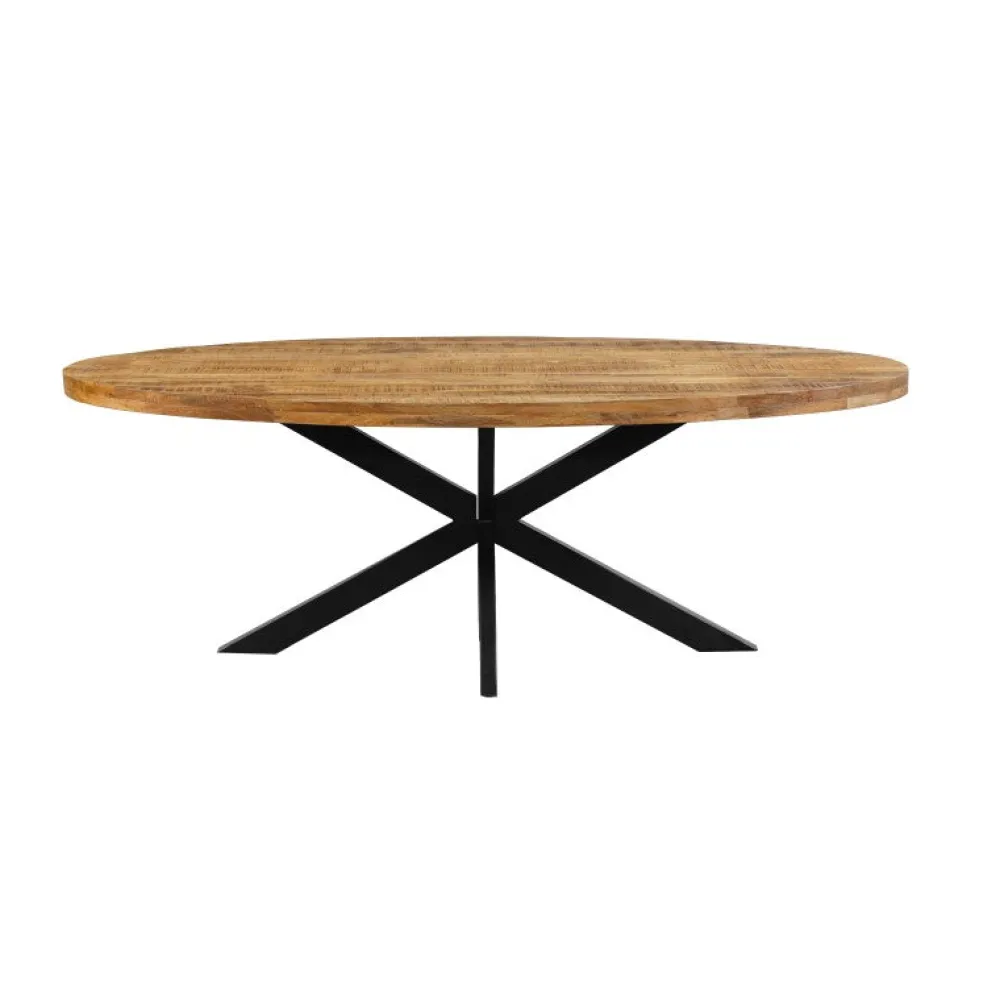ide__ovale_tafel_spider___1-2.webp IDE - Ovale Tafel Spider - Massief - 180x100x76cm | Belga Meubelen Online