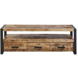 IDE - TV-Meubel Sohoto - Massief - Mangohout - 150x50x45cm | Belga Meubelen Discount