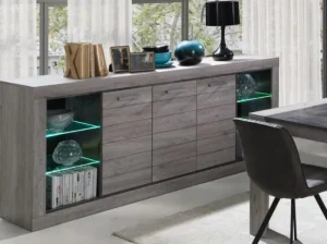 JAD - Dressoir Lucas - Grijze Eik - 224x95x52cm | Belga Meubelen Sale