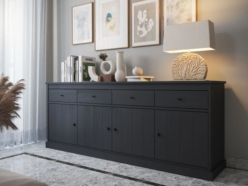 jad__dressoir_valencia__z_0.webp JAD - Dressoir Valencia - Zwart - 225x50x90cm | Belga Meubelen Online