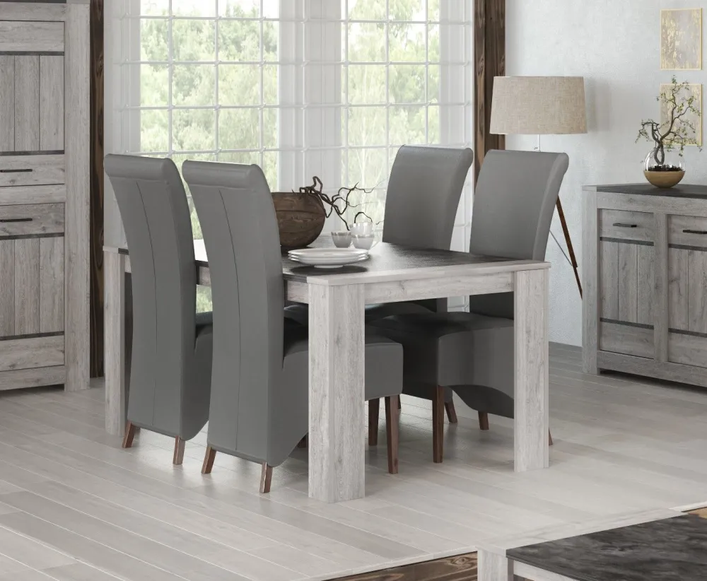jad__eettafel_tom__grijze_0.webp JAD - Eettafel Tom - Grijze Eik/Marmer look - 180x78x100cm | Belga Meubelen Discount