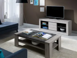 JAD - Salontafel Lucas - Grijze Eik - 130x45x65cm | Belga Meubelen Hot