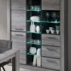 JAD - Vitrine Lucas - Grijze Eik - 138x185x40cm | Belga Meubelen Hot
