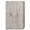 Kleerkast Elmo - 3-draaideuren - Grijze Eik - 120x180x50cm | Belga Meubelen Sale
