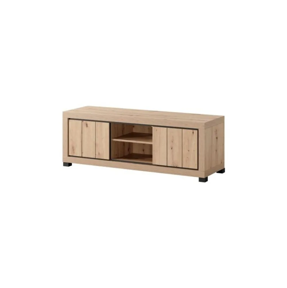 ktd__tvmeubel_dijon__gebl_0.webp KTD - TV-Meubel Dijon - Gebleekte Eik - 145x53x45cm | Belga Meubelen Outlet