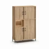 Meubar - Barkast Moderna - BAR6 - K545 - Millenium Eik - 129x200x49cm | Belga Meubelen Hot
