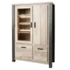 Meubar - Barkast Tomba - V6 - K497 - Oude Eik/Imitatie staal - 130x189x50cm | Belga Meubelen Hot