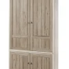 Meubar - Barkast York - BAR1 - K499 - Lariks/Kristal eik licht bruin - 122x222x50cm | Belga Meubelen New