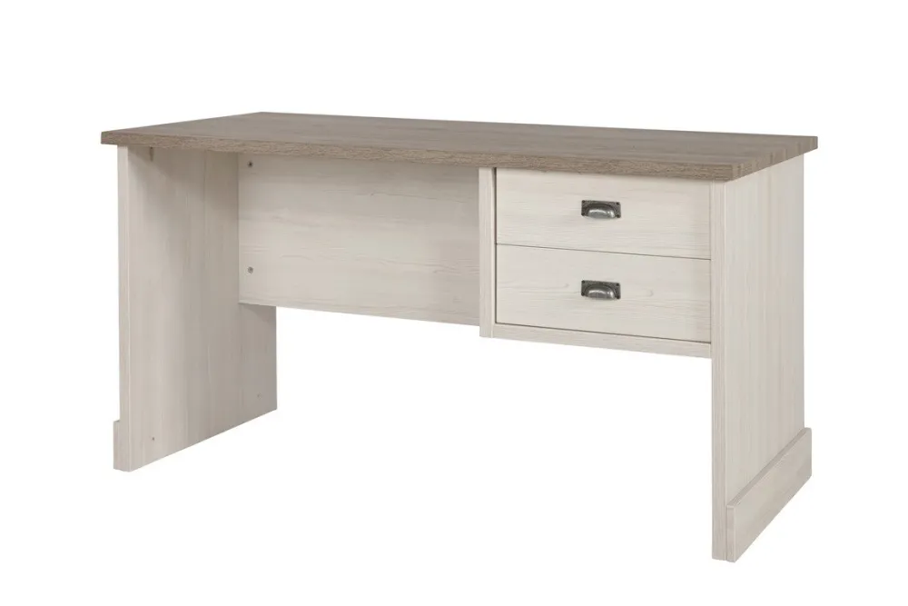 meubar__bureau_york___bu__0.webp Meubar - Bureau York - BU1 - K467 - Lariks/Kristal eik licht bruin - 139x75x67cm | Belga Meubelen Fashion