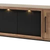 Meubar - Dressoir Trentino - DR7 - K677 - Golden oak/Matt black - 219x83x50cm | Belga Meubelen Hot