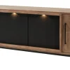 Meubar - Dressoir Trentino - DR6 - K677 - Golden oak/Matt black - 232x83x50cm | Belga Meubelen Hot